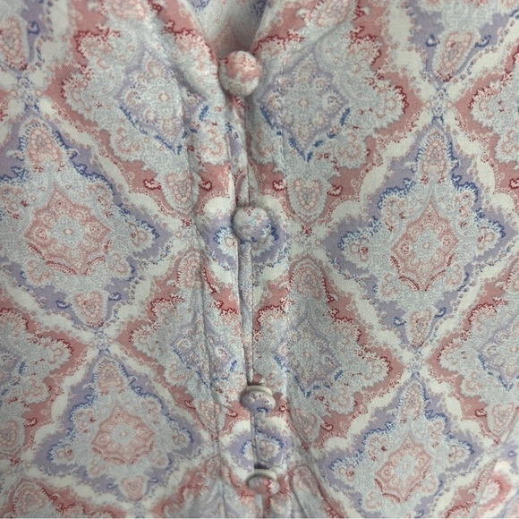 Artisan NY boho button pink tunic blouse medium - Picture 7 of 10